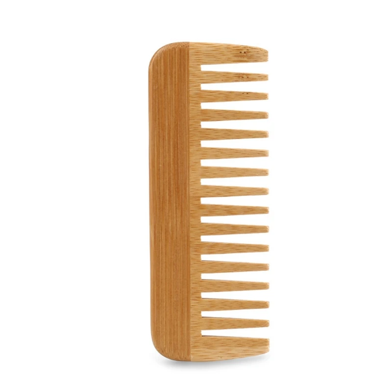 Bamboo Toothbrush - Breitzahnkamm aus natürlichem Bambus, Haarentfernungskamm, antistatischer
