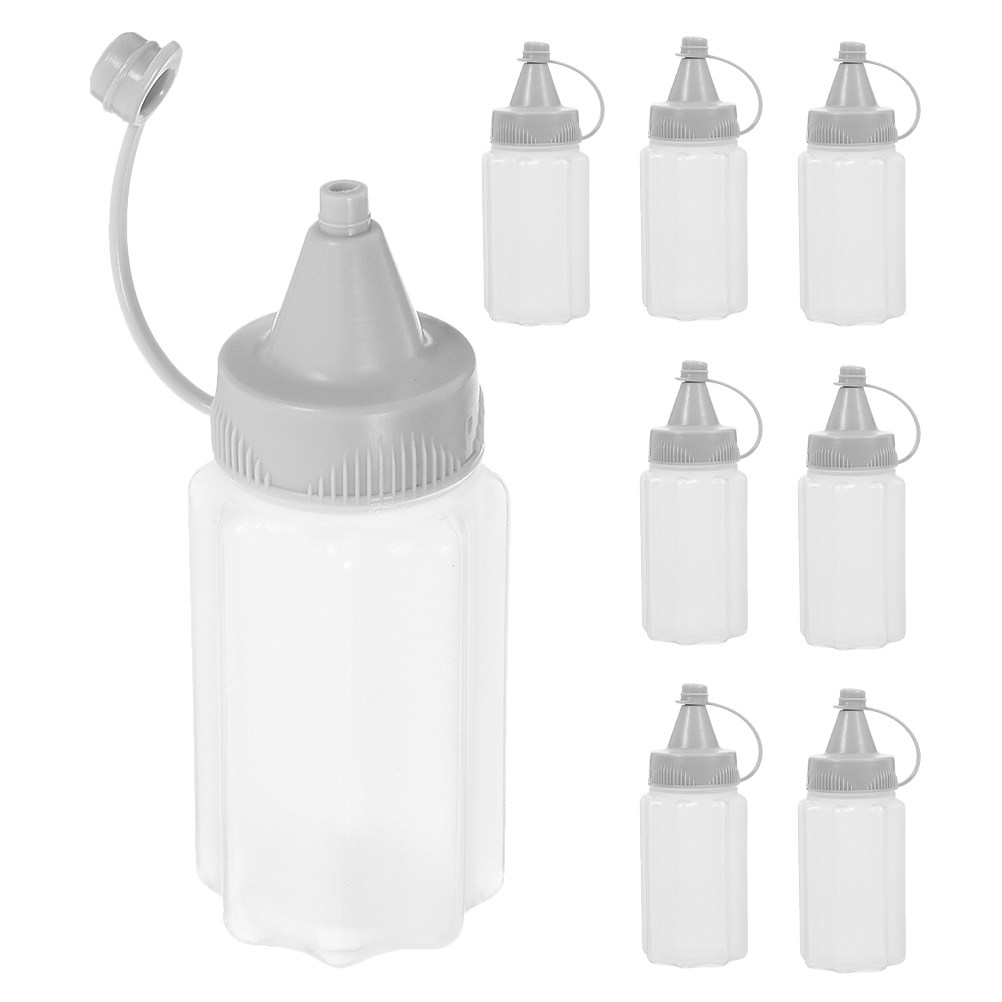 Reusable Bottle - 8 Stück 30-ml-Quetschflaschen aus lebensmittelechtem Kunststoff,