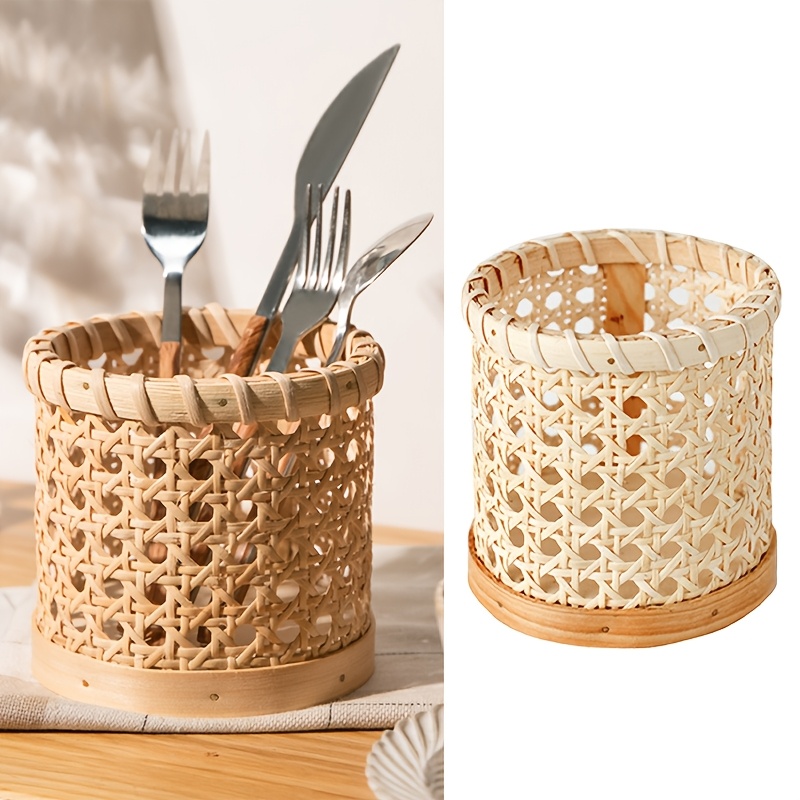 Bamboo Cutlery - 1-teiliger Besteckständer – multifunktionale Aufbewahrungsbox für