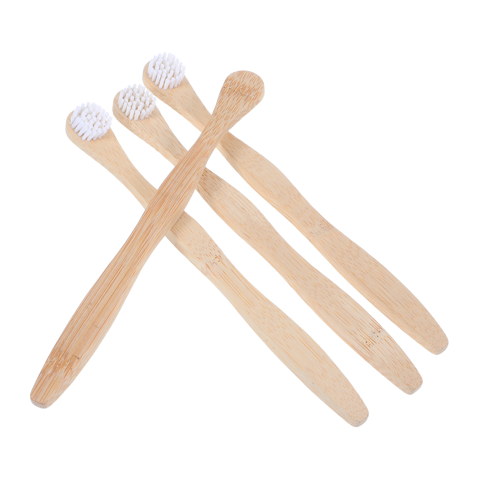 Bamboo Toothbrush - 4-teiliges Set aus Bambus-Zungenreiniger, Zahnstocher und