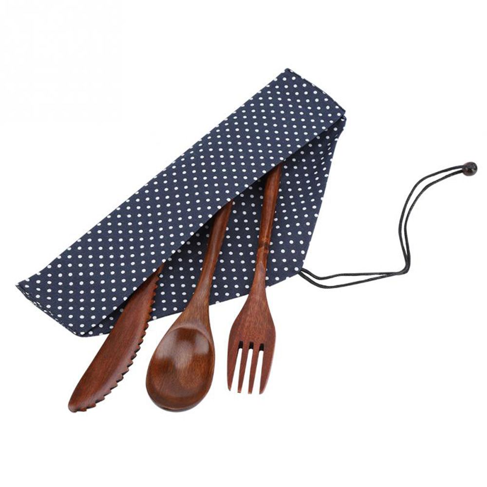 Bamboo Cutlery - Besteck, Messer, Löffel, Gabel, Holzbesteck, wiederverwendbar