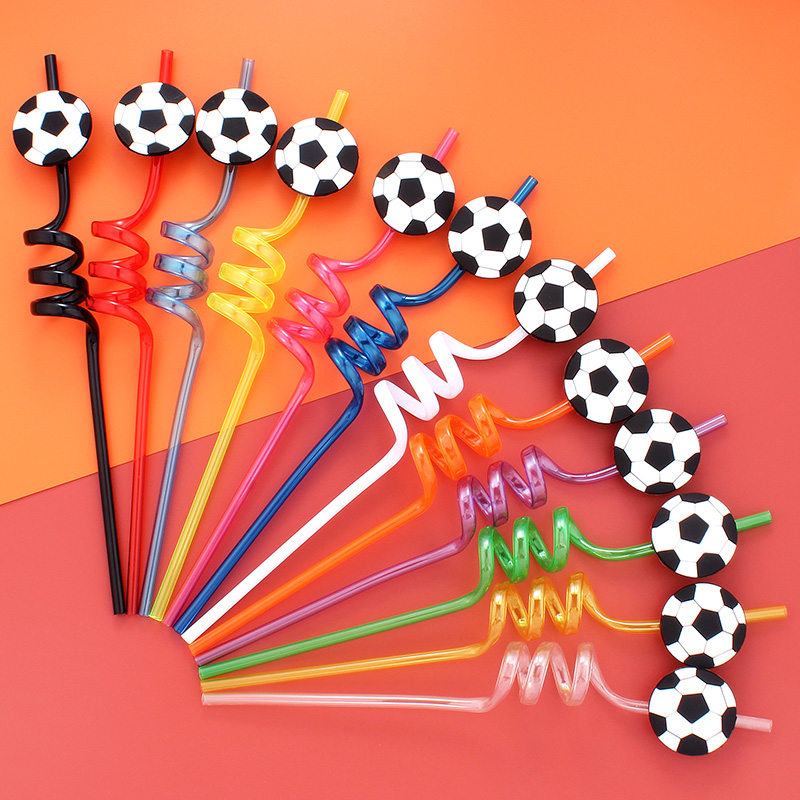 12 Stück Strohhalme mit Fußbal – Reusable Straw Bewertung und Preis