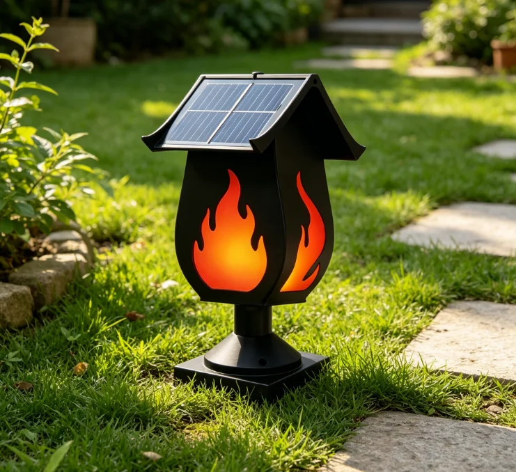 Solar-Säulenleuchten mit simul – Solar Garden Light Bewertung und Preis