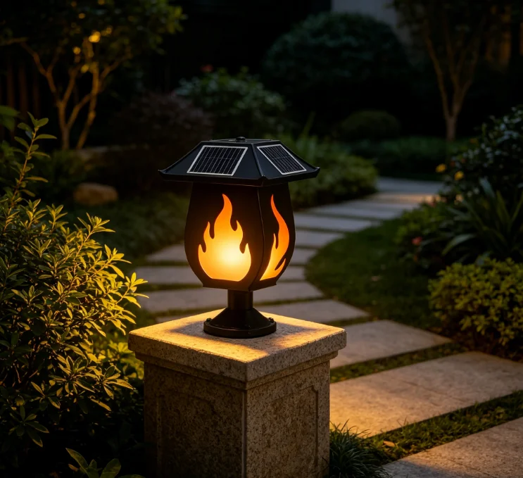Solar-Säulenleuchten mit simul – Solar Garden Light Bewertung und Preis