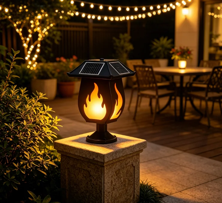 Solar-Säulenleuchten mit simul – Solar Garden Light Bewertung und Preis