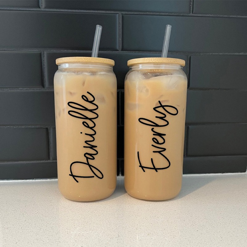 Personalisierte Glas-Eiskaffee – Reusable Straw Bewertung und Preis