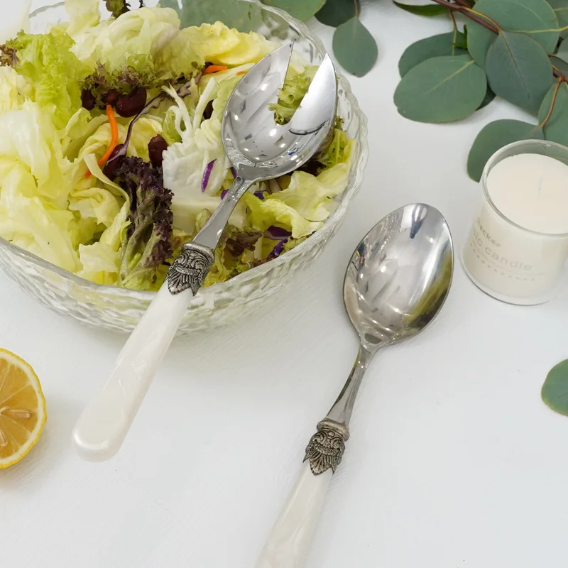 Western 304 Edelstahl Salatbes – Bamboo Cutlery Bewertung und Preis