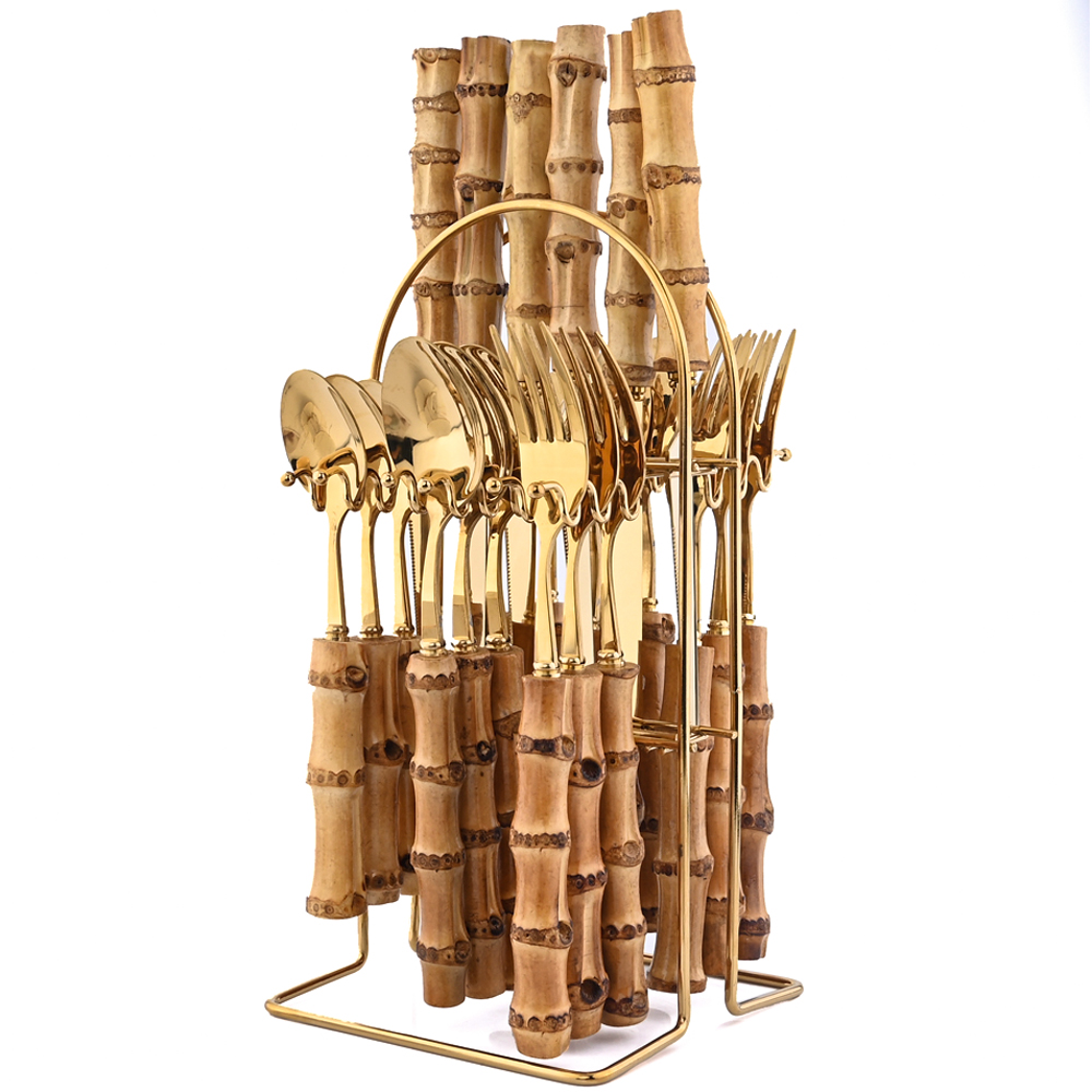 6 // 24 Stück Geschirr Sets Ba – Bamboo Cutlery Bewertung und Preis